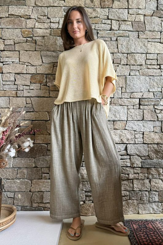 Conrad Box Cotton Knit Butter